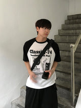 74ラグランにットショートスリーブTシャツ