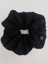 Spangle Knit Scrunchie_Large_Black