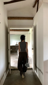 Bold Shoulder Stripe Sleeveless T-shirt