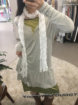 Scandi striped dress (3color)
