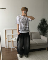 Dot Brush Denim Pants