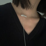 [925silver] Nars string necklace