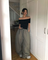 [MADE] Dump, folding nylon wide pants