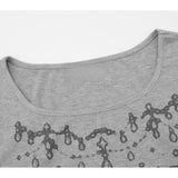 Nerina Wing Print Slim Tee