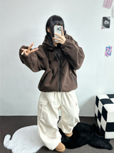 OVERFIT FLEECE ZIP-UP💛🤎🖤 - 3 COLORS