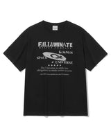 Space Graphic Round T-Shirt-Black