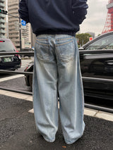 オブサイド ダブルバック デニム パンツ