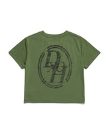 DOUBLE LINE STACK LOGO CROP T-SHIRTS