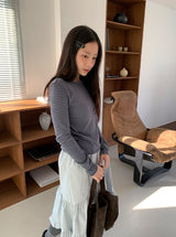 Takan Stripe Round Long Sleeve Tee