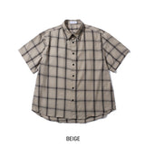 Pig Dying Check Short Sleeve Shirt