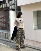 ビンテージテンスナップリブTシャツ