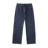 14oz デサイズドセルビッジローワイドレッグジーンズ ネイビー