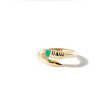Frica リニングリングシルバー 2 (green Onyx)