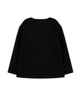 [Unisex] Over Fit Tweed Jacket Black