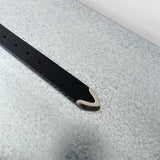 Panelled Crocodile Leather Belt