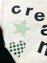 クリームスターハートロングスリーブ