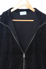 velvet track zip-up jacket