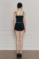 VIOLA BELTED SHORTS black