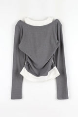 Cozy Mood Layered Brushed Tee