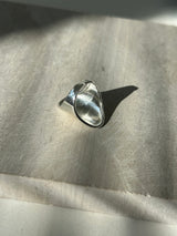 [925silver] Wide flat ring