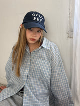 [ORIGINAL] Indie check oversized shirt