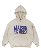 UNISEX Cargo Pocket DISPLACE Logo Hood Oatmeal(FCE1TS102M)