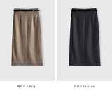 Lavin Simple Slit Long Skirt / 4 colors