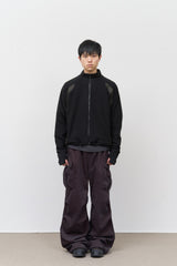 Peach Velvet Cargo Pants