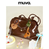 muva.ラージキャパシティ ノット アンダーアームバッグ オータム ウィンター ショルダートート