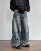 Dart Balloon Denim Pants 3C