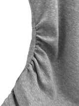 Sherry Layered Boat Neck Short Sleeve T-shirt