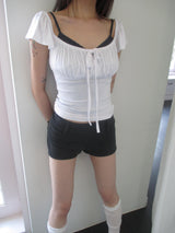 romantic shirring t