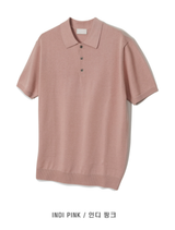 Air Cool Button Collar Short Pants Knit