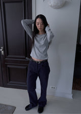 クラシック ロングスリーブ Tシャツ(Melange Gray)