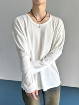 Module ベーシックワッフル Uniqlo ロングスリーブ 4C