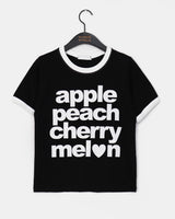 ビュー レタリング リンガー ショートスリーブ Tシャツ
