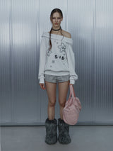 SUE Wide Hoodie Top