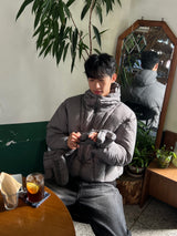 Winter Glove-Hood Puffer Jacket (3 Colors)