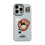 Baseball Bat & Glove Cartoon iPhone Case
