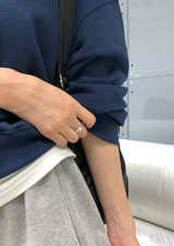 [Lè made] リメイドエブリーハーフジップアップスウェットシャツ / 4 カラーズ