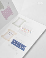 Silver Foil Bobbin Writable Paper Kiss Cut Tape