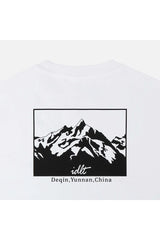 スノーマウンテングラフィックTシャツ