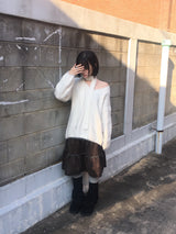 ラブNヘアマフラーニットウェア