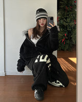 ジャーニーレタリング裏起毛バルーントレーニングパンツ
