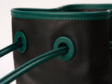 BAZAS bucket leather bag / Matte Black