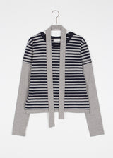 STRIPE DOT LAYER TEE