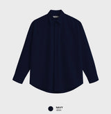 [LOOKPLE x LEBELMENT] サマーアイスフィットシアーサッカーオーバーサイズドシャツ