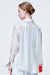 See through shirts White