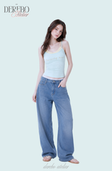 Mint lemon layered sleeveless t-shirt