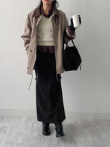 [FW/Hidden Banding] Shirring Mermaid Long Skirt